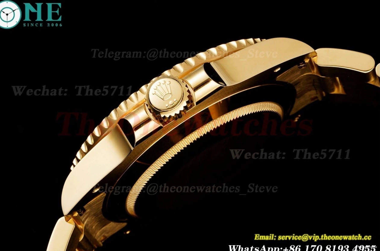 Black YG Clean 40mm Dot YG 116618LN VS3135 Submariner 0112